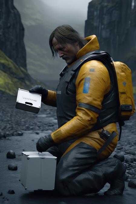 <lora:Death Stranding:1>Death Stranding - A high resolution picture of making a delivery in Death Stranding