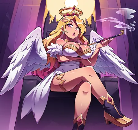 Holding Kiseru / Smoking Pipe (PonyXL)