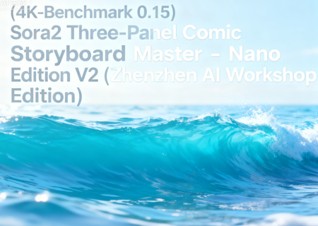 (4K-Benchmark 0.15) Sora2 Three-Panel Comic Storyboard Master - Nano Edition V2 (Zhenzhen AI Workshop Edition) v1.0