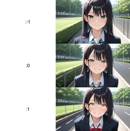 Iris size slider