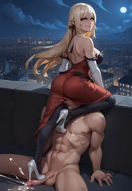 Cunnilingus while Standing on Penis