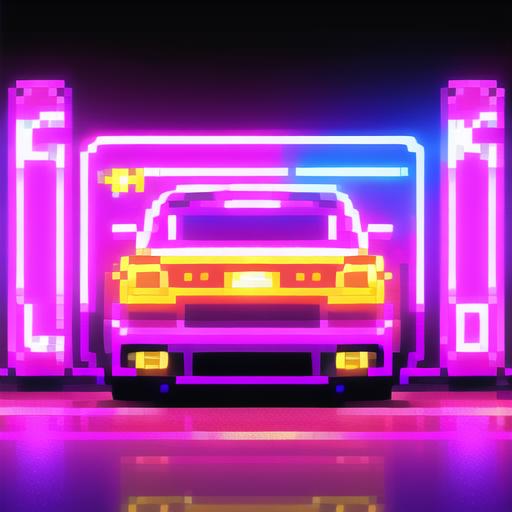 Pixel Neon Art image by SYK006