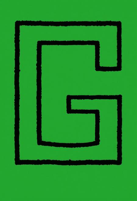 Text "G", black text outline