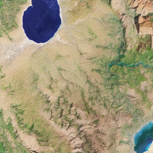 satellite image of oeax location, mapsatimageeu, (gamelandscapeheightmap512:0.5), cost, ocean, mesa, hills