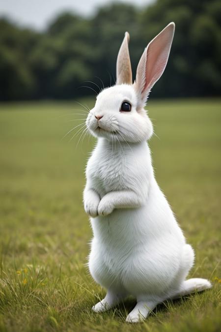 masterpiece,best quality,solo,Rabbit,grassland