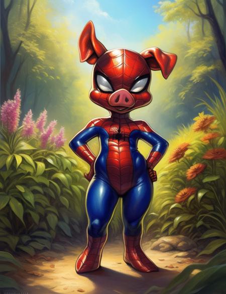 Spider-Ham - ( Great Power 2021 ) Training yiffymix_v37
