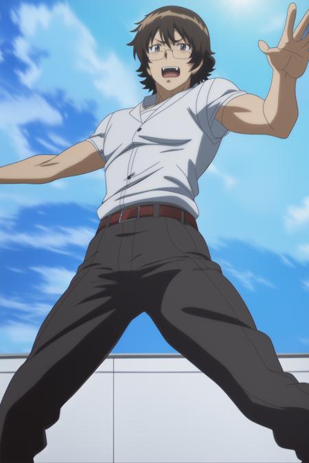 <lora:ZKC_MinamotoKouichi:0.7> minamoto kouichi , dynamic pose, 8k, masterpiece, absurdres, anime, screencap,