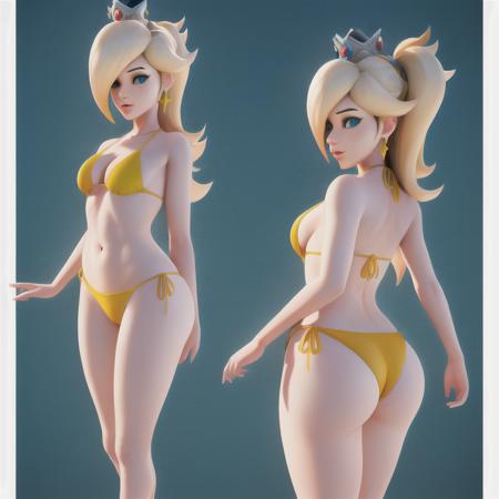 (arhoangel), blender, (overwatch), nsfw,  stylized 3d render, clean eyes, masterpiece, sunny,  <lyco:LoCon2reps6000-000002:0.8>, 1girl, solo, athletic, slender frame, large breasts, medium thighs, wide hips, small waist, ass, 3d, perfect face, detailed anatomy, cutepose, smug, smile, (tropical beach), (cute bikini), rim lighting, perfect lighting, mommy kink, detailed hair, bubble butt,
<lora:RosalinaV12:0.8>, rosalina, princess rosalina, long hair, platinum blonde