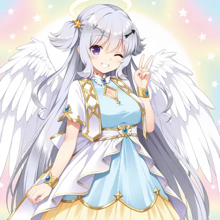 Tenshi Chan (天使酱) | Ren'ai, Hajimemashite (恋爱哈基米) | NoobAI x illu