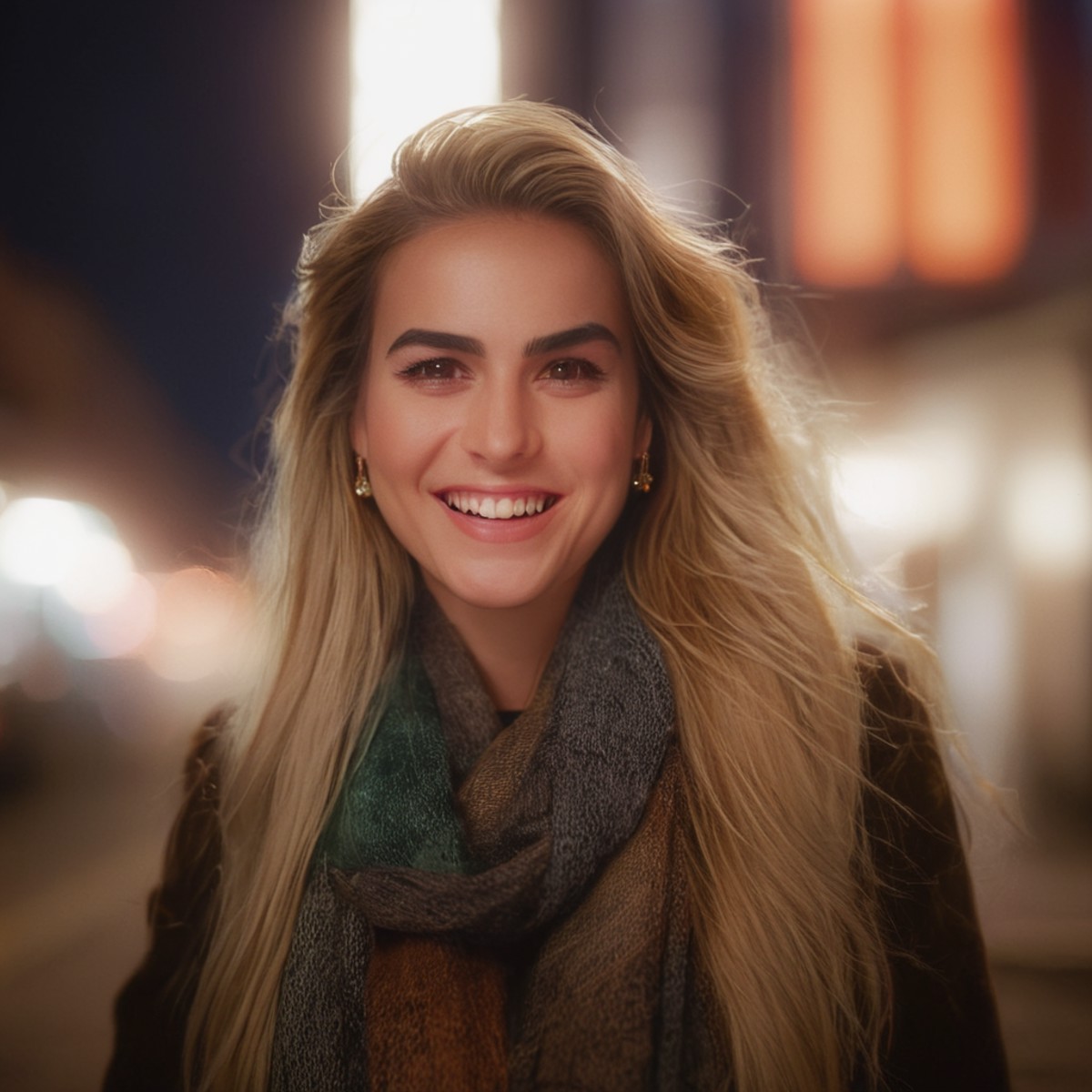 UHD, 4k, ultra detailed, cinematic, a photograph of  <lora:diffused light style:1>
A Diffused light of a woman smiling in ...