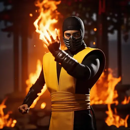 Scorpion - Mortal Kombat (1995 Movie) - SDXL