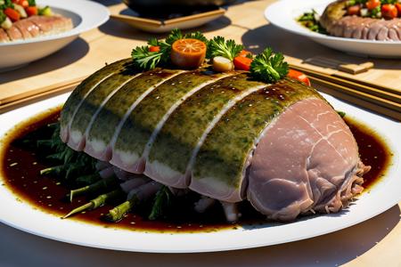 Capture the mouth-watering scene of a bowl of pork cutlet rice. The dish should be hyper-realistic, with a high level of detail and resolution. The pork cutlet should be the central focus, its golden-brown crust contrasting with the white rice. The lighting should be warm and inviting, casting soft shadows and highlighting the textures of the food. The colors should be rich and appetizing, with the golden browns of the pork cutlet, the white of the rice, and the vibrant greens of the accompanying vegetables. The composition should be a close-up shot of the bowl, capturing the textures and colors of the food in sharp detail. Use a high-quality camera with a fast shutter speed to capture the moment, BestQuality / (extremely detailed CG unity 8k wallpaper), best quality, masterpiece , hdr, best quality, ultra highres