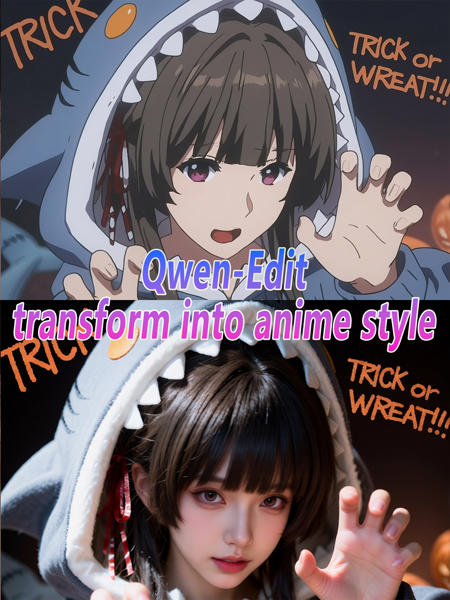 Qwen-Edit Anything to Anime v1.0