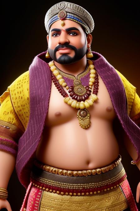 photo of a chunky Indian man, cultural clothes, highly detailed, detailed textures, soft light, dslr, 4k <lora:Kenify:1>