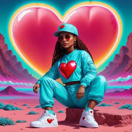 The People of Planet 'Neon Heart'