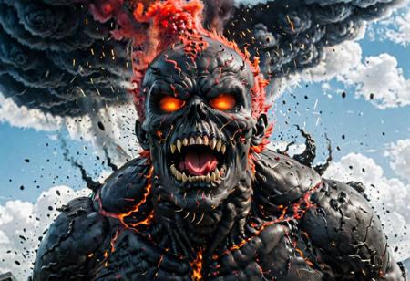 According to the rules, in such cases, it was supposed to become a black impenetrable cloud, fill the entire space with itself, catch up with  red DEVIL SPAWN horror and look at him with an ominous luminous look from nowhere and from everywhere, which Bomchi immediately did.  Feeling of fear, feeling of horror,rich colors, ultra clear image, more realistic, high resolution photos, 8K HD wallpapershigh quality, intricate details,  ultra detailed, ,depth of field, 8k resolution trending on Artstation Unreal Engine 5, Epic,detailed background, <lora:xl_more_art-full_v1:1.2>  <lora:JuggerCineXL2:0.8> , Cinematic,  <lora:EnvyActionShotXL01:0.8> action shot