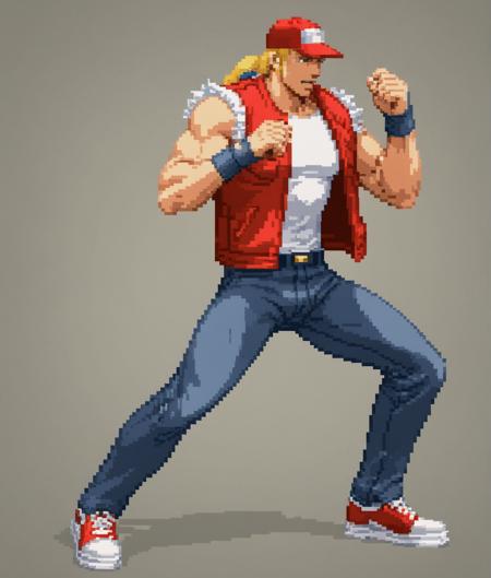 Terry Bogard (pixel art sprite) CVS/SDXL v1.0