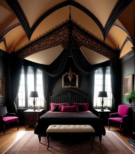 bedroom gothic  <lora:ARWBedroomGothic:1>