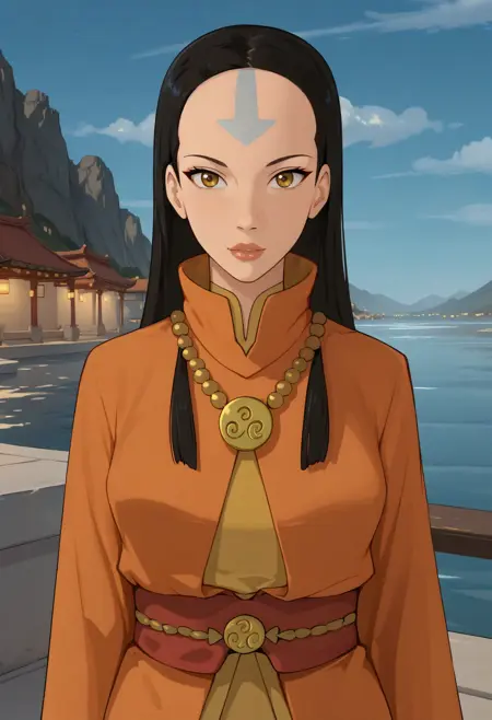 Yangchen, Air Nomad Avatar, (The Legend of Korra, Four Elements Trainer), LoRA, PonyXL