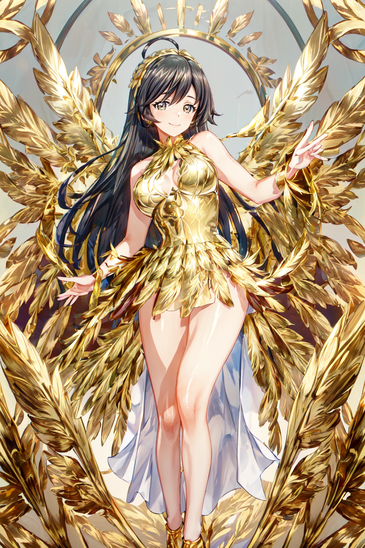 Gold Feather Gown image by anonymoose1234