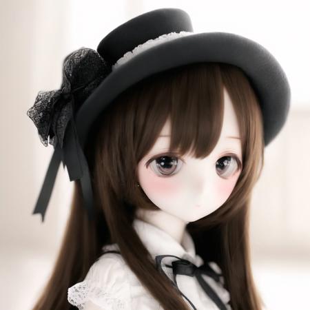 <lora:dolls:1.0>, (kukolnydom:1.0), doll, don't say "lazy", hat, mini top hat, monochrome, multiple girls, top hat, don't say lazy