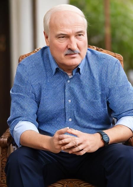 <lora:lukashenko:0.9>
a man, sitting on chair