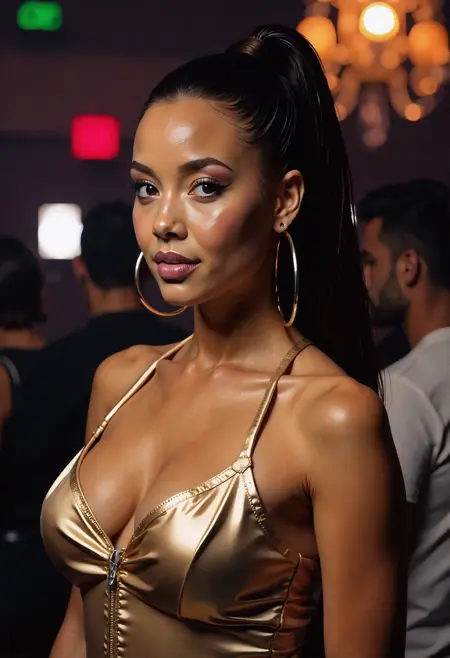 Slicked Back Ponytail