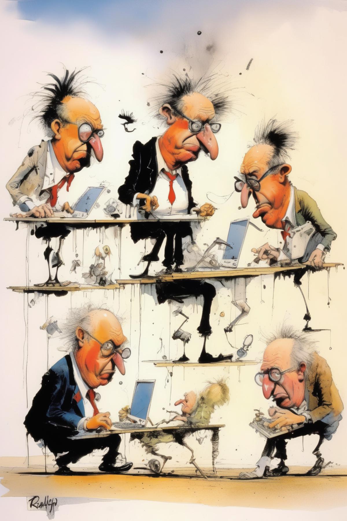 Ralph Steadman Style image by Kappa_Neuro