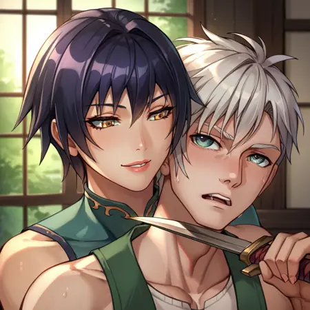 Blade to Throat Femdom [IL / Pony]