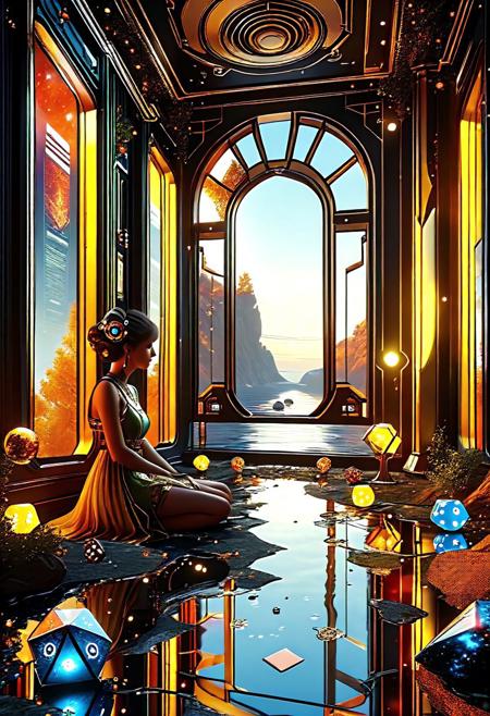 RetroBG, Regret, Obsession, Window, Date, River, Temptation, Reflection, Mortal, Miracle, Trust, Elves, Dice, 
3d-rendering, concept-art, digital, dreaminess, futuristic, multimedia, virtual-reality, 
eeriness, fantasy, other-worldliness, science-fiction, surreal, colorful, sci-fi, technological, alien worlds, space themes, advanced civilizations, 
intricate details, highly detailed, ultra-detailed, absurdres, unreal engine, octane rendering, high contrast, vivid, vibrant, volumetric lighting, sharp focus,