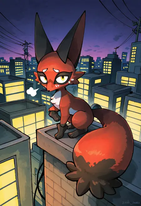 Nickit: Fox Thief | クスネ (Pokedex #0827) [Illustrious]