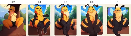 Bees! [Fluffyrock LoRA]