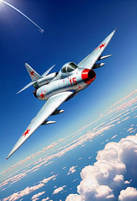MiG-15. Soviet era jetfighter v1.1 SDXL