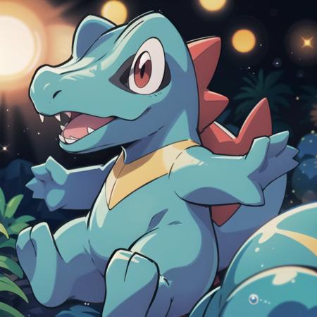 centered, award winning photo, (looking at viewer:1.2), |  Totodile_Pokemon, |underwater, bubbles, | bokeh, depth of field, cinematic composition, | <lora:Totodile_Pokemon_Anime:0.8>