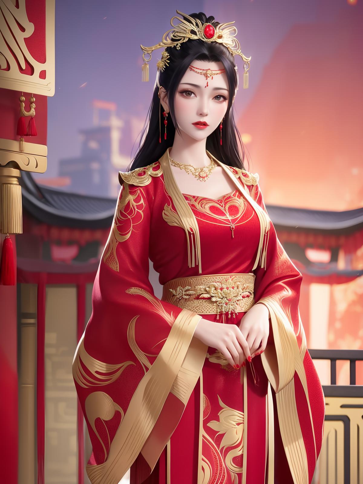 斗破苍穹_云韵（婚服）_Battle Through The Heavens_Yun Yun（Wedding dress） image by blacksnow