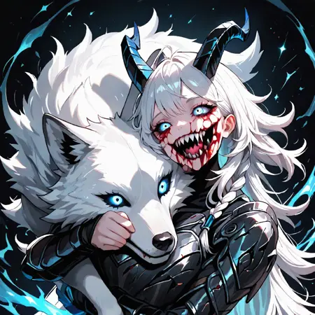 Detailed creepy action shot - XL