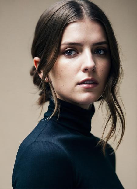 A stunning intricate full color portrait of (sks woman:1), wearing a black turtleneck, epic character composition, by ilya kuvshinov, alessio albi, nina masic, sharp focus, natural lighting, subsurface scattering, f2, 35mm, film grain, <lora:locon_annakendrick_v1_from_v1_64_32:1>