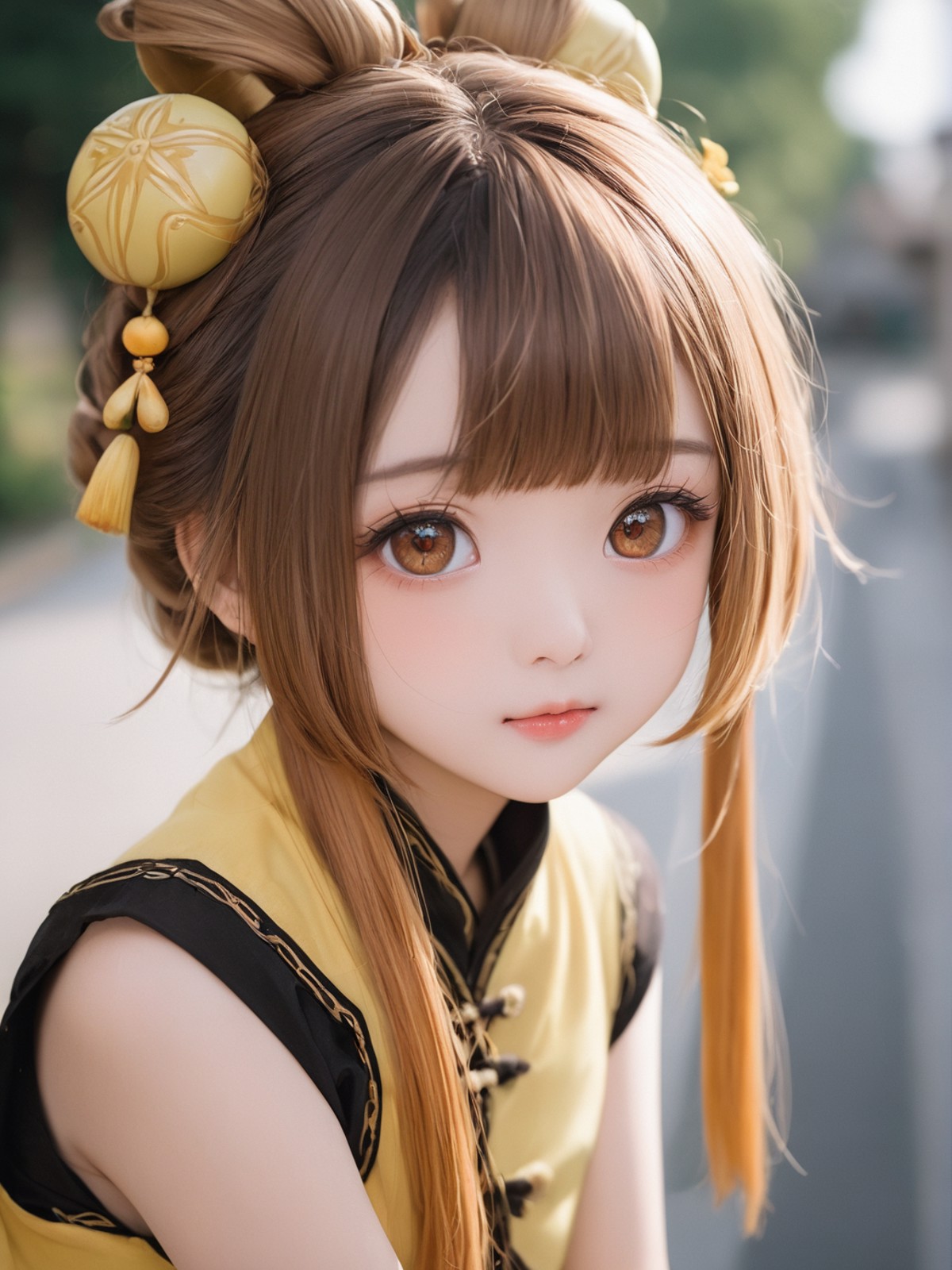 YAOYAO\(genshin impact\),real portrait photography,
35mm photograph,RAW photography,professional grade,18 year old cute ch...