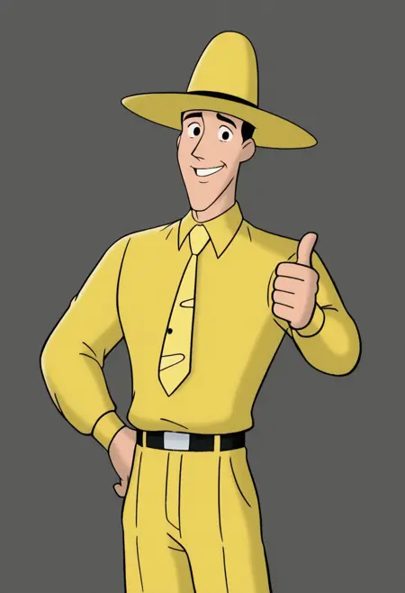 Ted Shackleford (The man in the yellow hat)