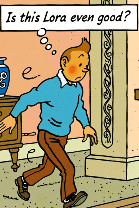 Tintin comic style