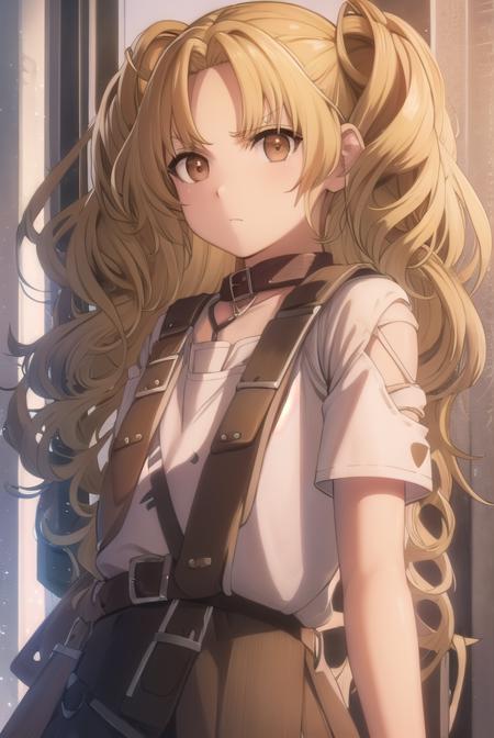 yuzukikatagiri, <lora:yuzuki katagiri s1-lora-nochekaiser:1>,
yuzuki katagiri, long hair, bangs, blonde hair, twintails, (brown eyes:1.5), (parted bangs:1.5),
BREAK skirt, shirt, thighhighs, white shirt, short sleeves, black skirt, collar, single thighhigh, argyle,
BREAK outdoors,
BREAK looking at viewer, (cowboy shot:1.5),
BREAK <lyco:GoodHands-beta2:1>, (masterpiece:1.2), best quality, high resolution, unity 8k wallpaper, (illustration:0.8), (beautiful detailed eyes:1.6), extremely detailed face, perfect lighting, extremely detailed CG, (perfect hands, perfect anatomy),