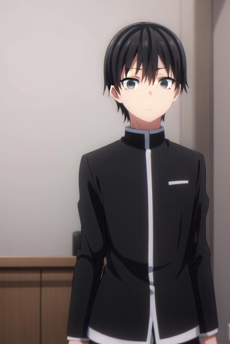 amatsuyukisaragi, <lora:amatsuyu kisaragi s1-lora-nochekaiser:1>,
amatsuyu kisaragi, black hair, hair between eyes, male focus, (black eyes:1.5),
BREAK school uniform, gakuran,
BREAK indoors, classroom,
BREAK looking at viewer, (cowboy shot:1.5),
BREAK <lyco:GoodHands-beta2:1>, (masterpiece:1.2), best quality, high resolution, unity 8k wallpaper, (illustration:0.8), (beautiful detailed eyes:1.6), extremely detailed face, perfect lighting, extremely detailed CG, (perfect hands, perfect anatomy),