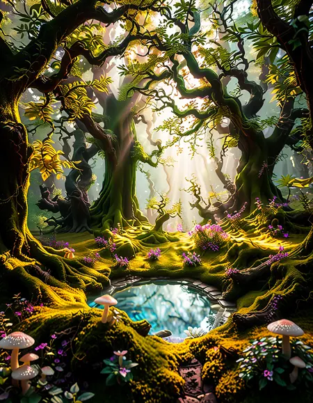 enchanted forest background