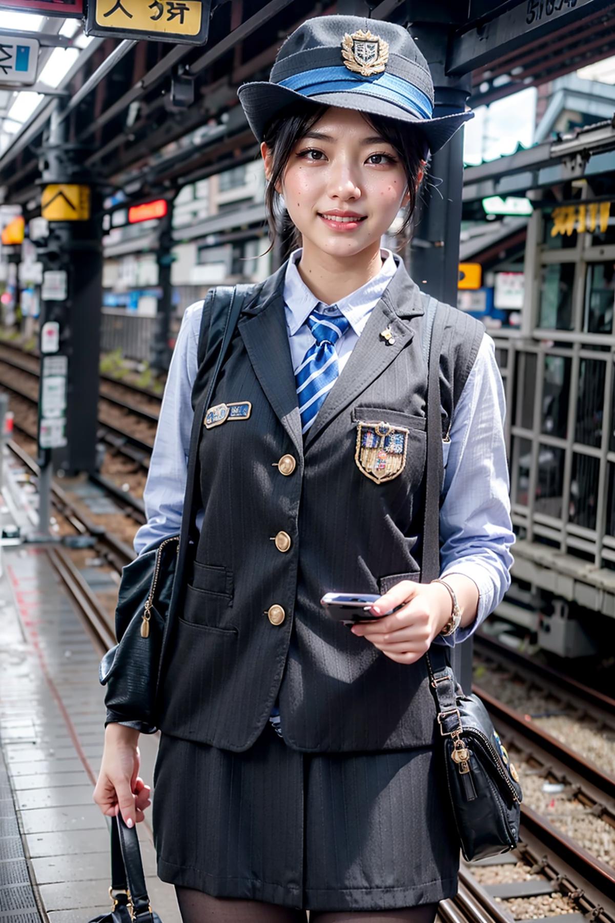 Japan Train Conductor Uniform image by feetie