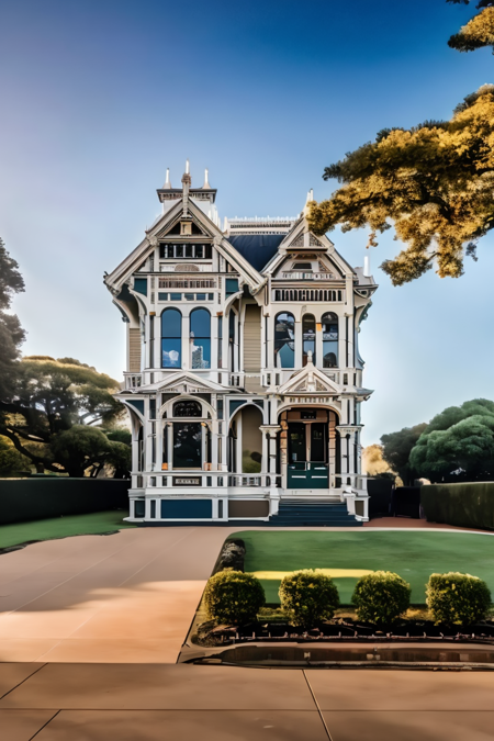 <lora:JJsVictorianArchitecture:1> , ((victorian architecture)), ,masterpiece, best quality,   outdoor, building, sky, road, tree,   <lora:add_detail:1>, photography, capturing moments, storytelling, creative composition