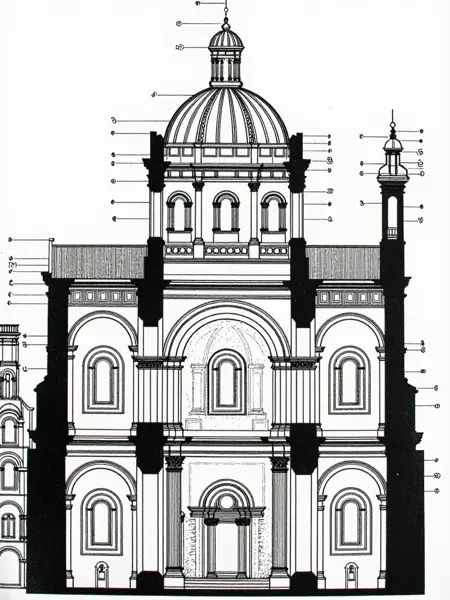 Church Section Drawing