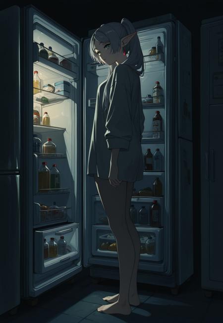 Night journey to refrigerator (mood art) V1