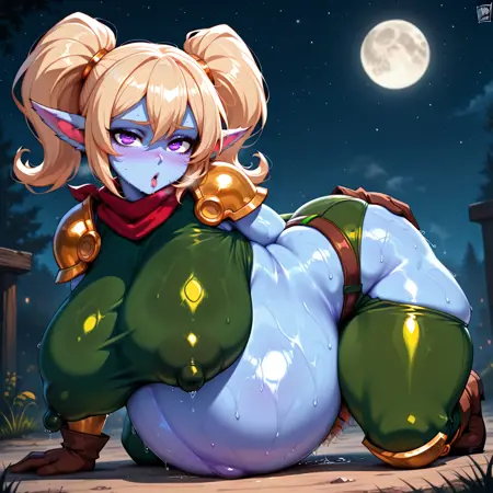 Lying on Inflated Belly