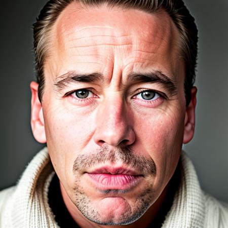 a close up photo portrait of a man with a serious look on his face, mschoeller1