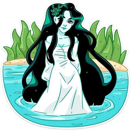 Lesya the Mermaid - VK Stickers(FLUX) V1